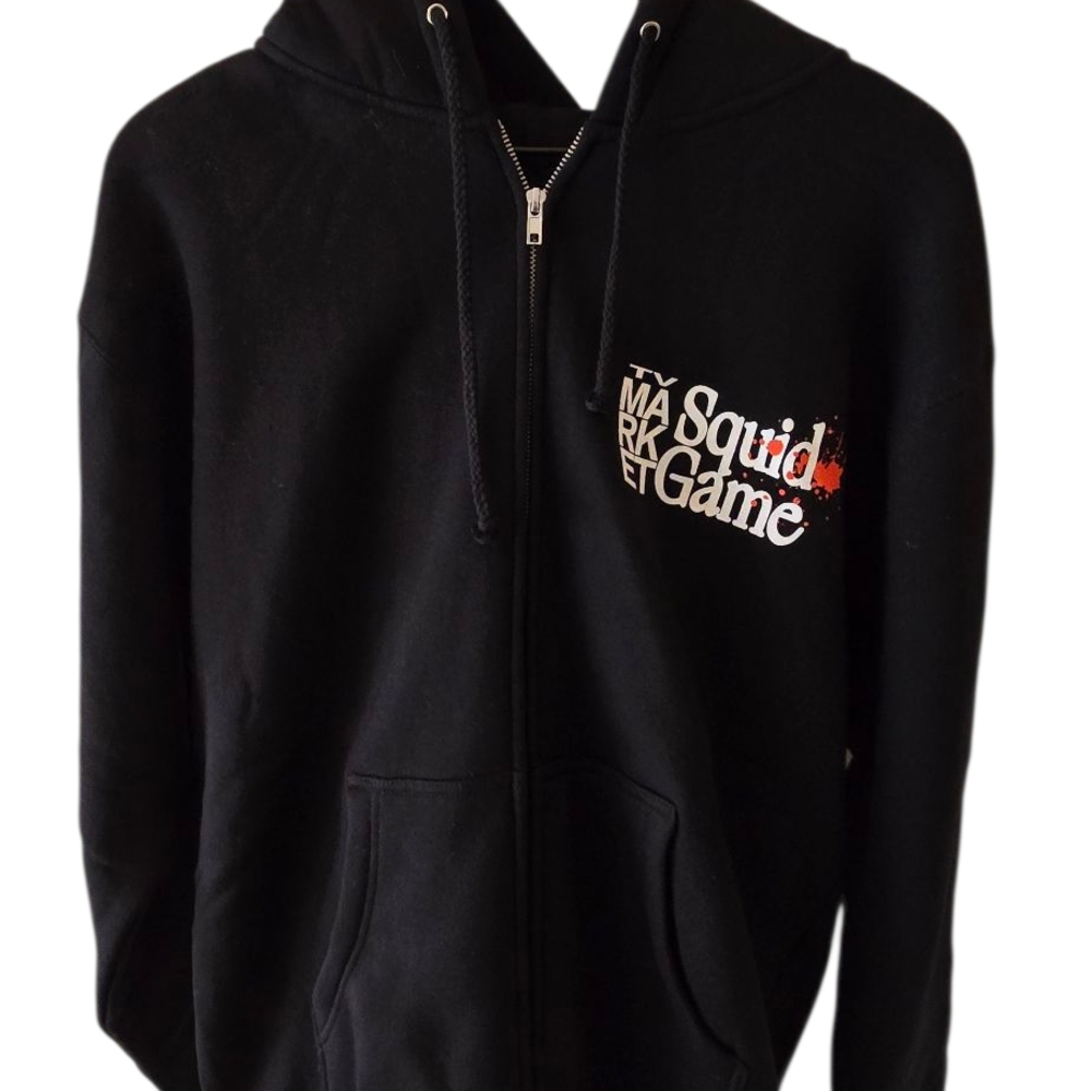 The Market Black Zip Up Sweater